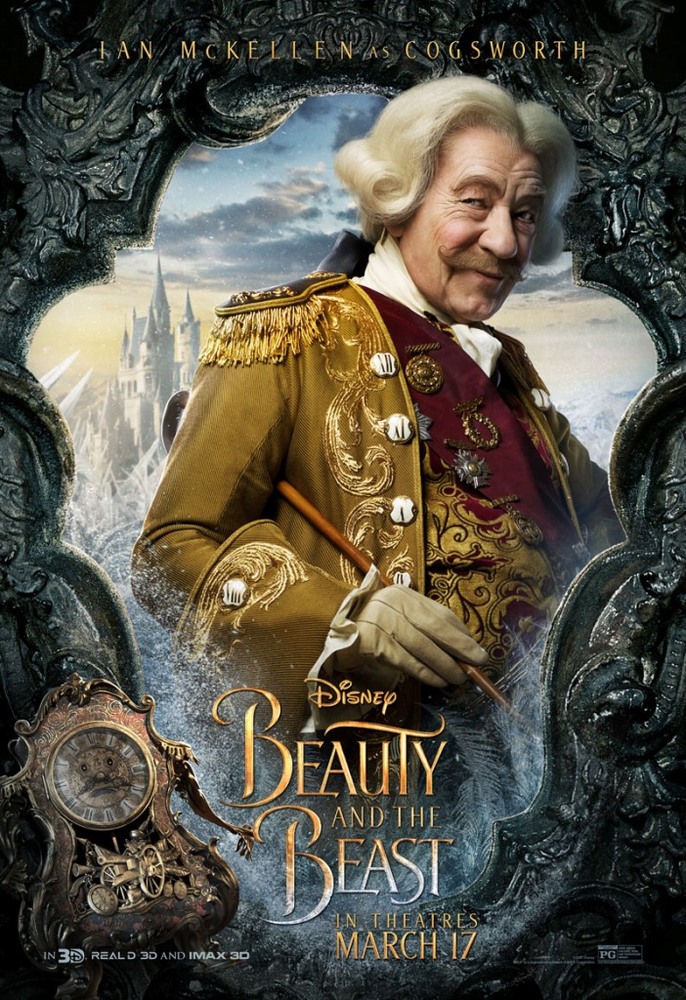 پوستر فیلم «دیو و دلبر» (Beauty and the Beast) با بازی ایان مک کلن